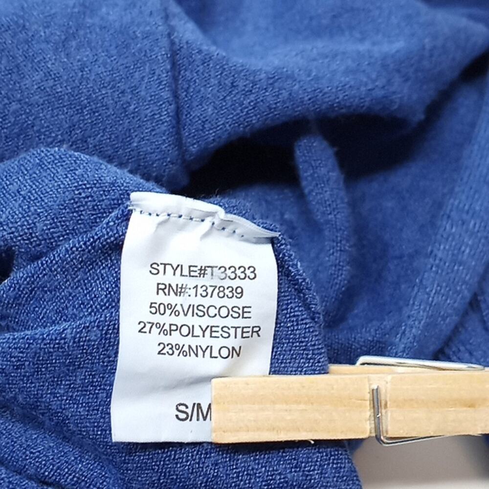 Altar'd State Women's Blue Pullover Knit  Sweater Front Pocket Size S/M - Picture 13 of 14